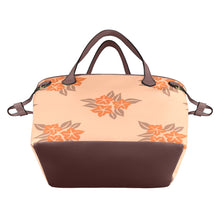 Load image into Gallery viewer, Peach Fuzz Flower Clover Canvas Tote Bag (Model 1661)
