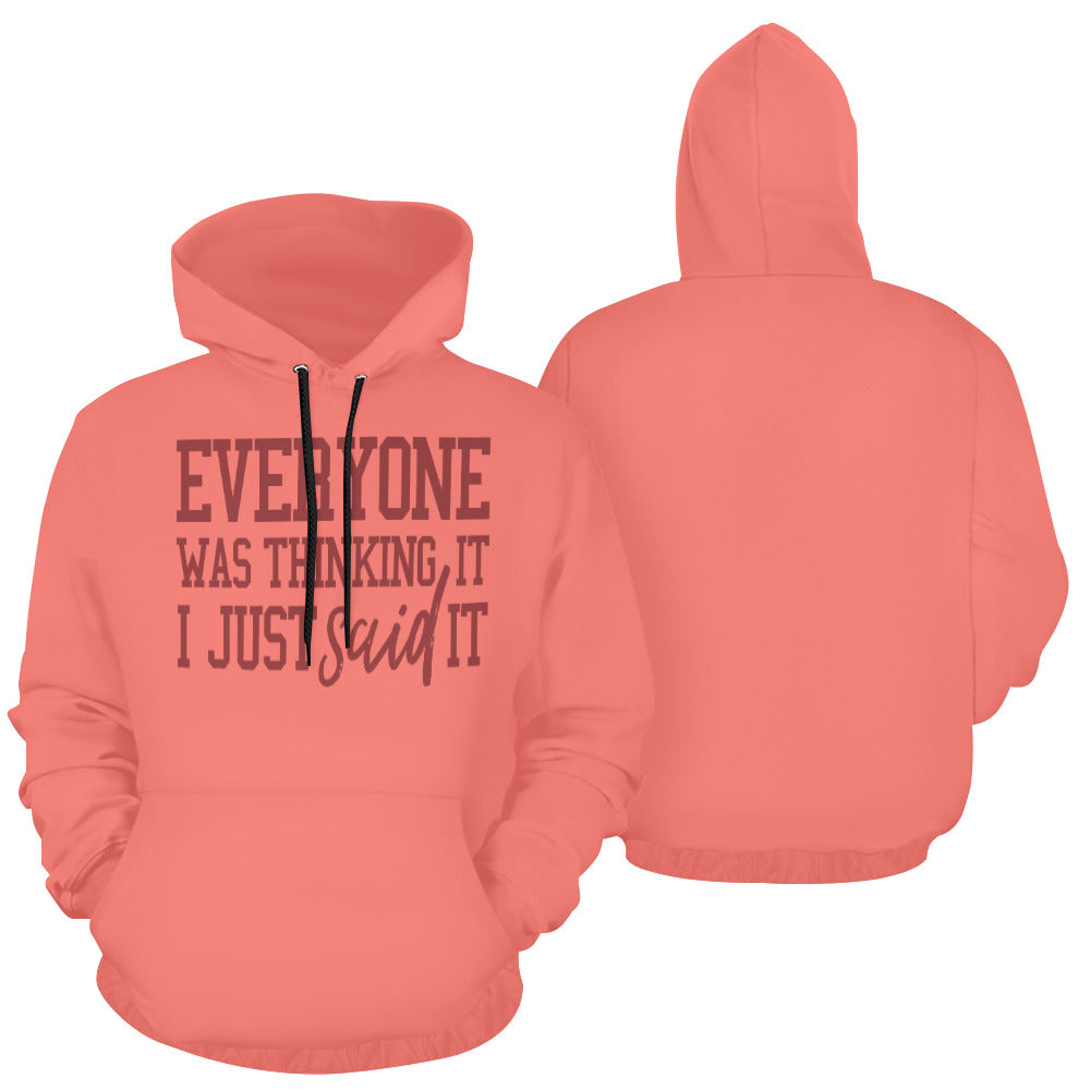 Everyone was thinking it 3 All Over Print Hoodie for Unisex (USA Size) (Model H13)