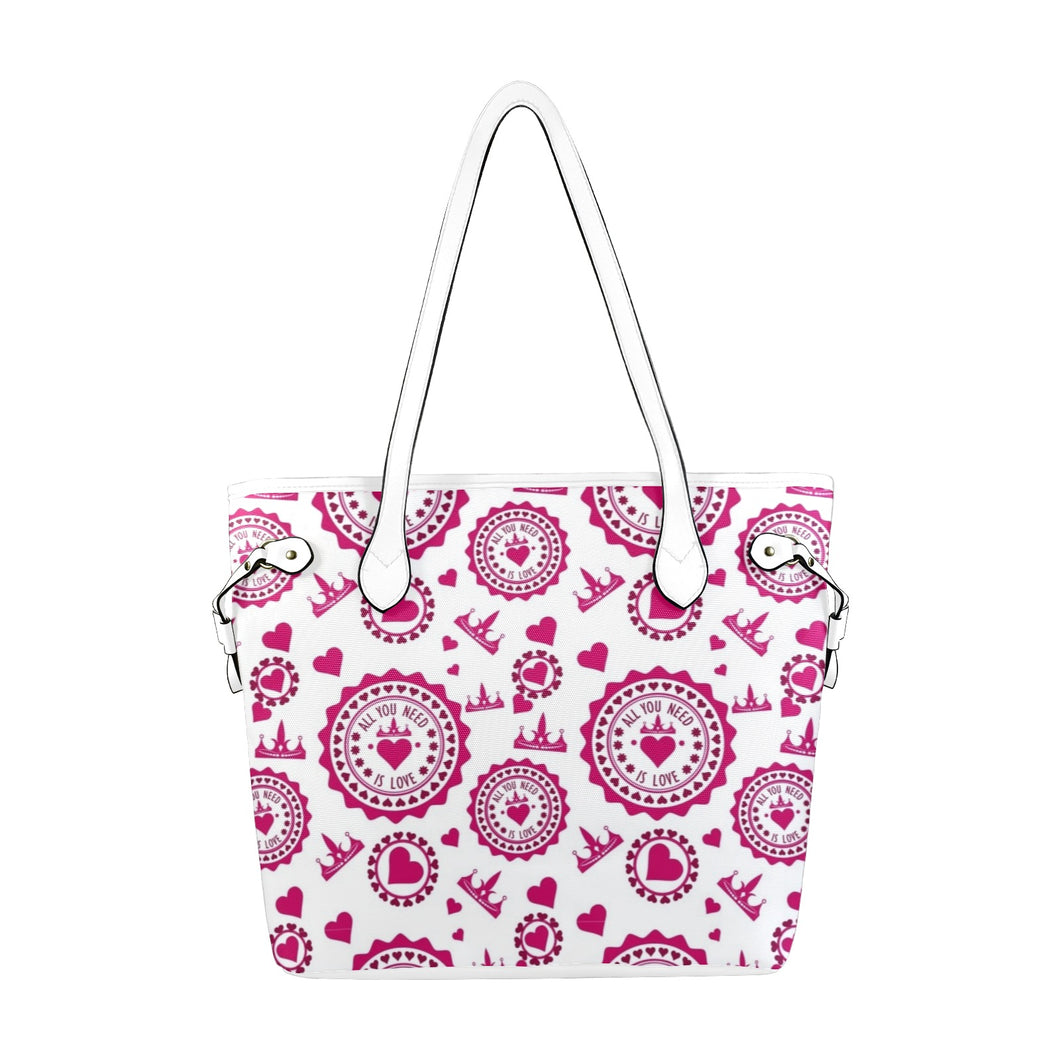 Cutie Love Clover Canvas Tote Bag (Model 1661)