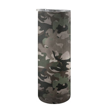 Load image into Gallery viewer, Camo 20oz Tall Skinny Tumbler with Lid and Straw
