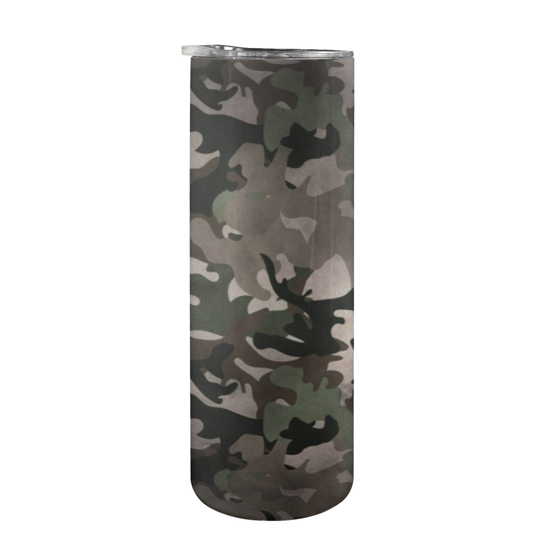 Camo 20oz Tall Skinny Tumbler with Lid and Straw