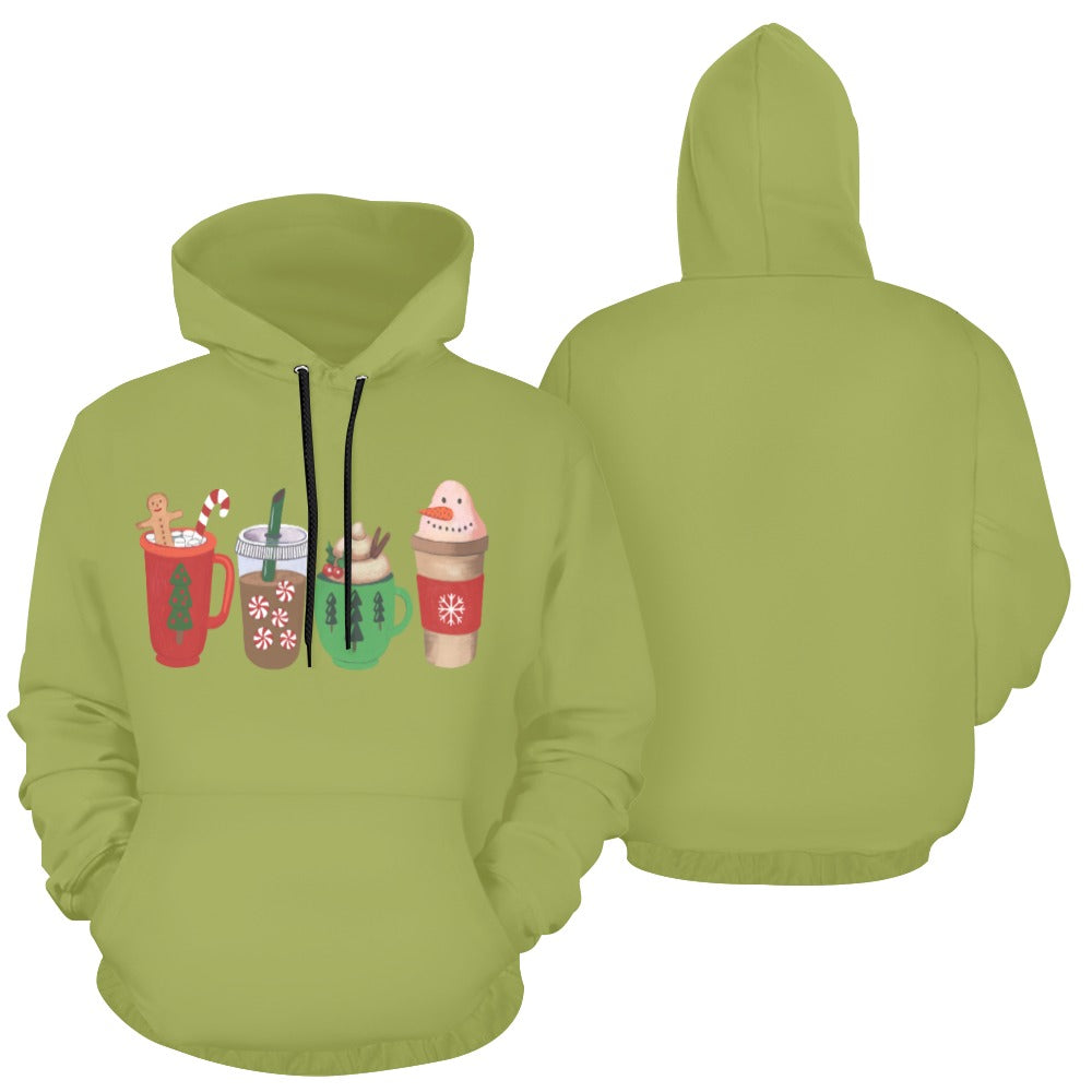 HO HO HO Drink All Over Print Hoodie Unisex (USA Size) (Model H13)