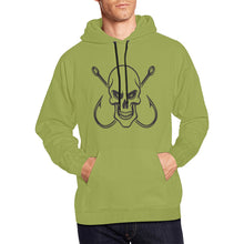 Load image into Gallery viewer, Skull and Hooks All Over Print Hoodie for Unisex (USA Size) (Model H13)
