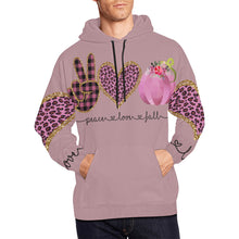 Load image into Gallery viewer, Peace Love Fall All Over Print Hoodie for Unisex (USA Size) (Model H13)
