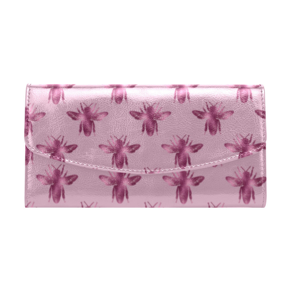 lovely bee 1 Women's Flap Wallet (Model 1707)