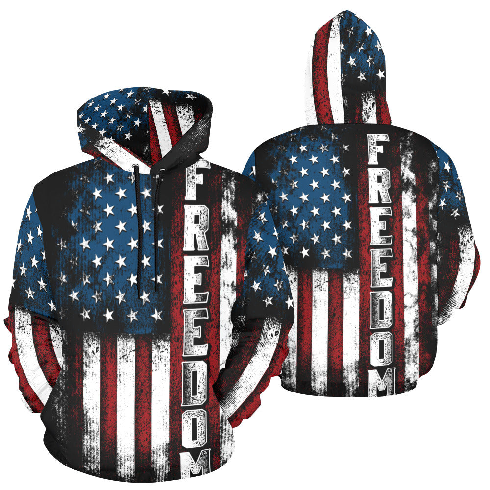 Freedom All Over Print Hoodie for unisex (USA Size) (Model H13)