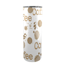 Load image into Gallery viewer, Coffee 20oz Tall Skinny Tumbler with Lid and Straw
