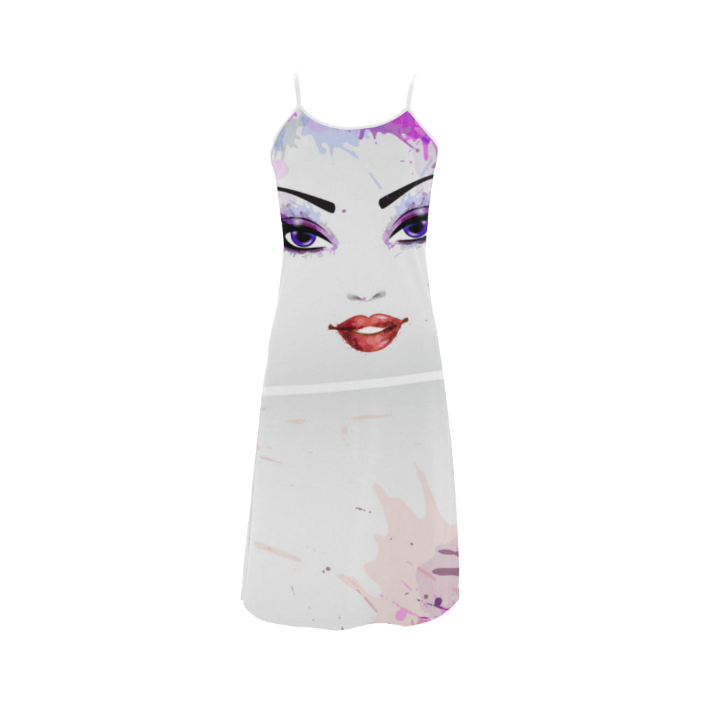 3056 Paint Face Alcestis Slip Dress (Model D05)