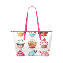 Load image into Gallery viewer, 8_Cupcakes1-01 Leather Tote Bag/Large (Model 1651)
