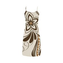 Load image into Gallery viewer, 413 Brown Floral Mania Alcestis Slip Dress (Model D05)
