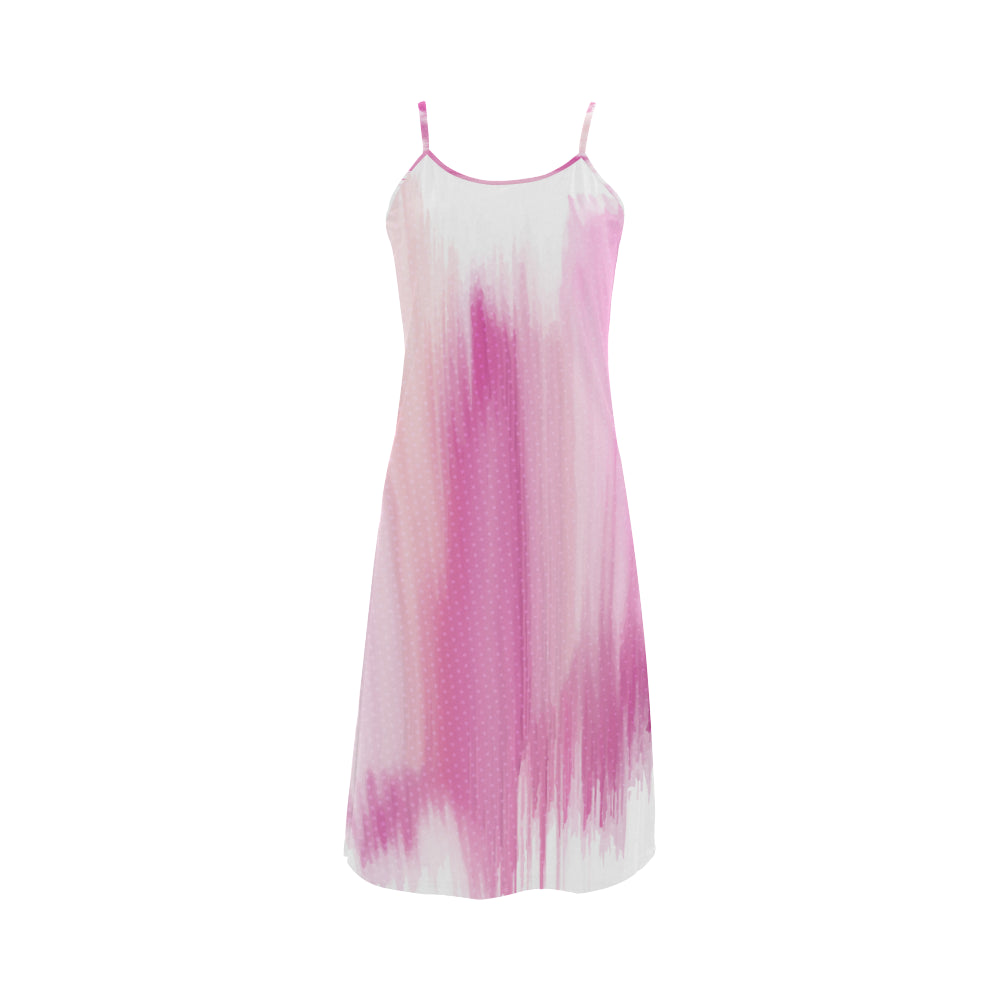 5760 paint strokes 2 Alcestis Slip Dress (Model D05)