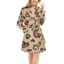 Load image into Gallery viewer, Leopard Women&#39;s All Over Print Night Robe
