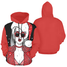 Load image into Gallery viewer, Ho Ho Ho All Over Print Hoodie for Unisex  (USA Size) (Model H13)
