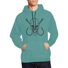 Load image into Gallery viewer, Skull and Hooks All Over Print Hoodie for unisex (USA Size) (Model H13)
