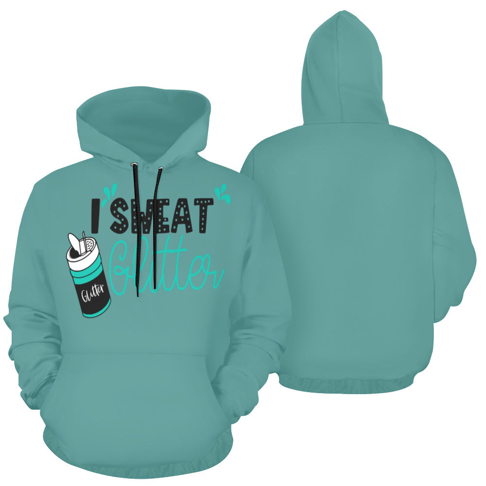 I Sweat Glitter All Over Print Hoodie for unisex (USA Size) (Model H13)