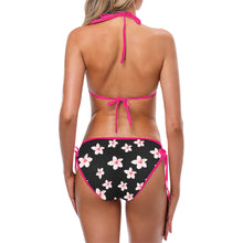 Load image into Gallery viewer, Pink Floral Custom Bikini Swimsuit (Model S01)
