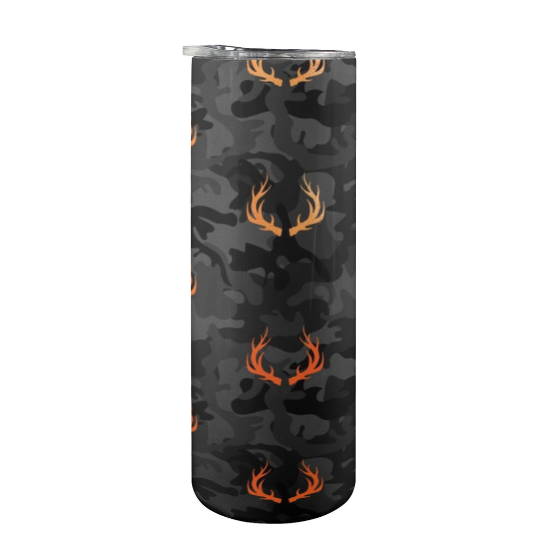 Deer 20oz Tall Skinny Tumbler with Lid and Straw