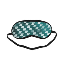 Load image into Gallery viewer, Teal &amp; White Vintage Sleeping Mask
