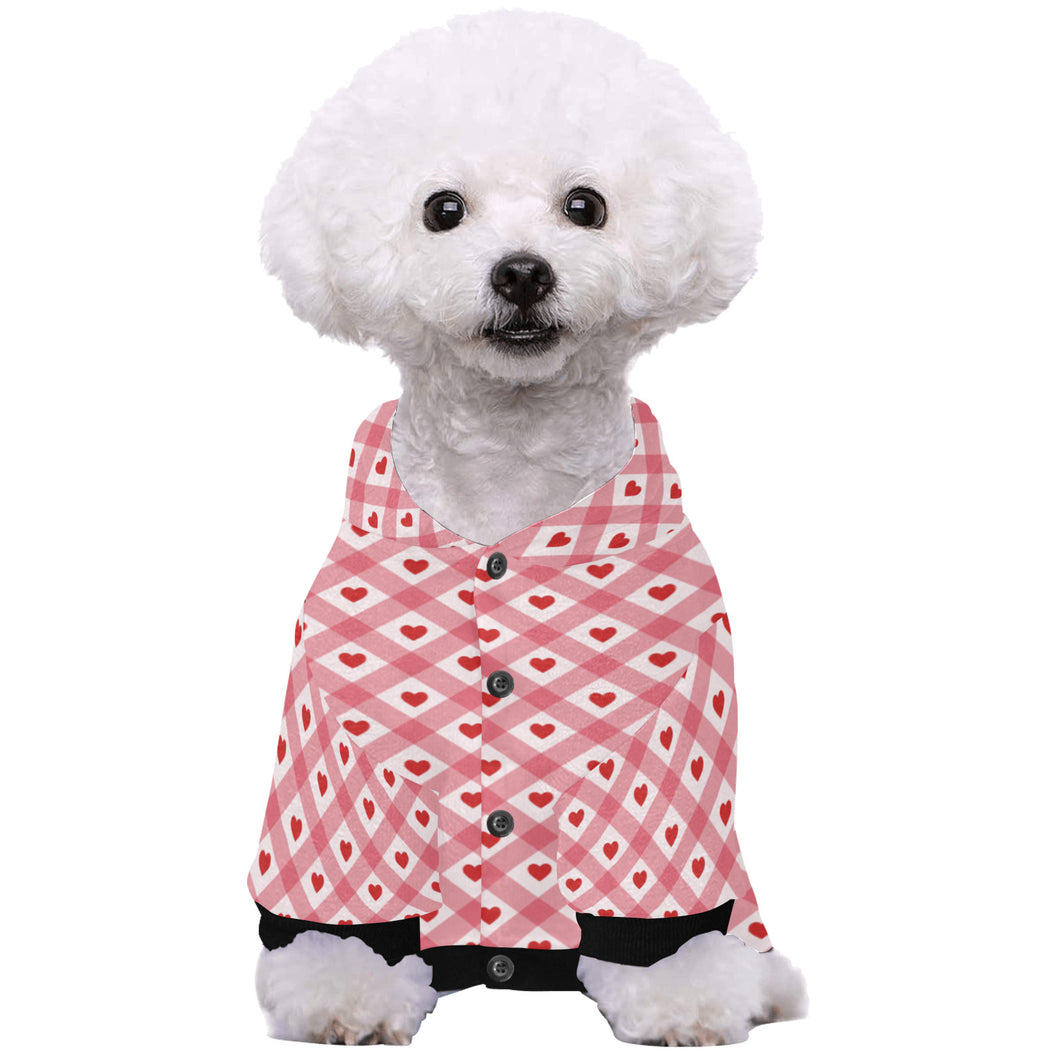 Hearts Pet Dog Hoodie