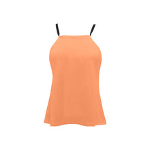 Load image into Gallery viewer, Cinema Orange Loose Fit Halter Neck Top (Model T68)
