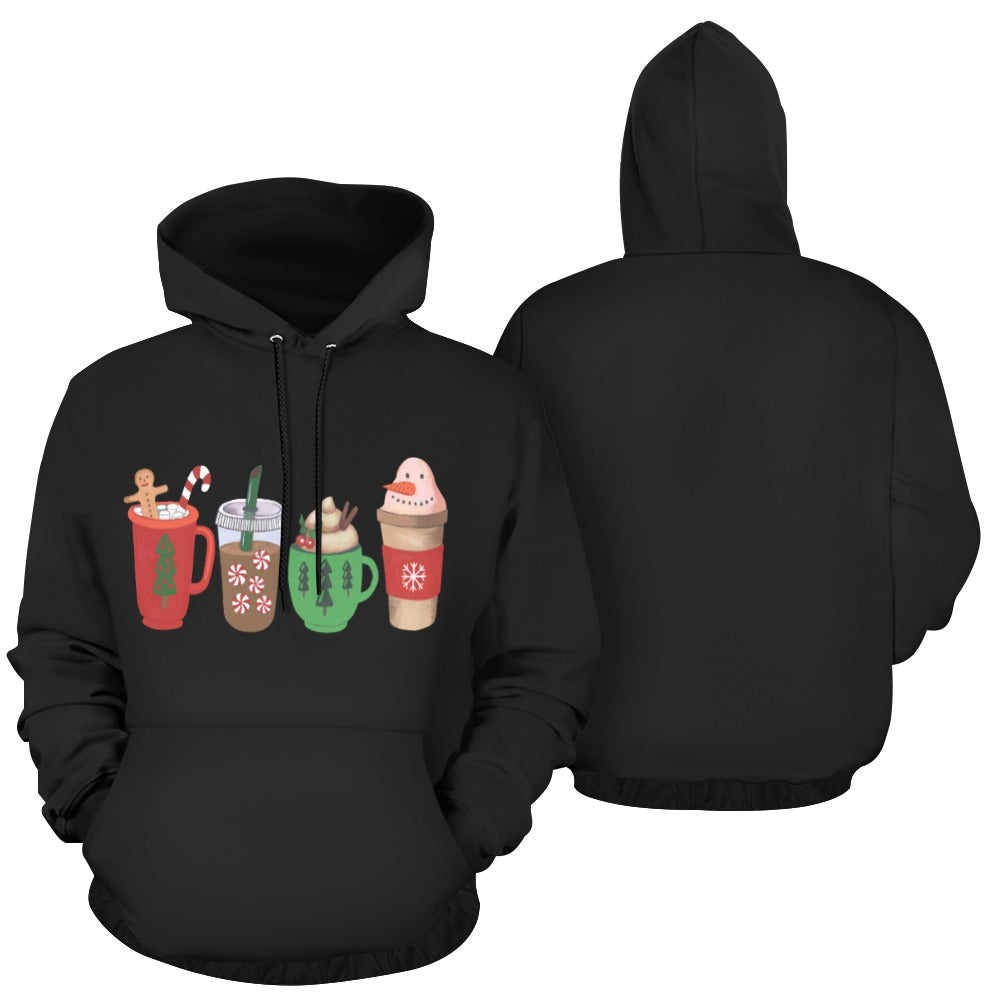 HO HO HO Drink All Over Print Hoodie Unsex (USA Size) (Model H13)