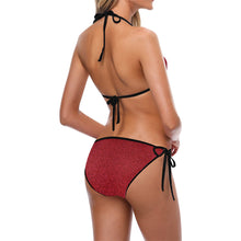 Load image into Gallery viewer, Red Glitter Custom Bikini Swimsuit (Model S01)
