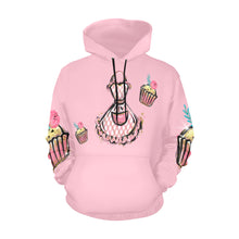 Load image into Gallery viewer, Cupcake Lover All Over Print Hoodie for Unisex (USA Size) (Model H13)
