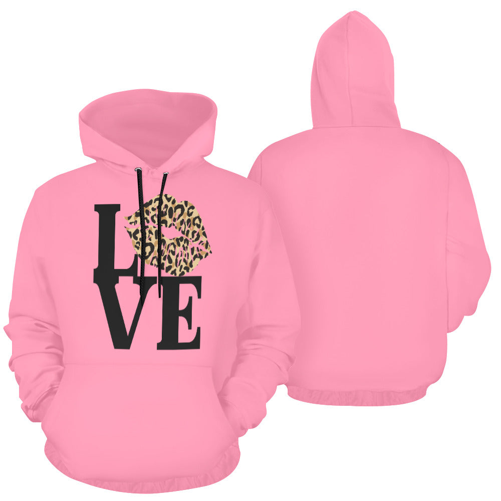 Love-cheetah All Over Print Hoodie for Unisex (USA Size) (Model H13)