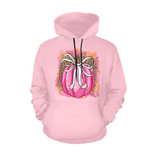 Load image into Gallery viewer, Pink Pumpkin All Over Print Hoodie for Unisex (USA Size) (Model H13)
