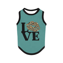 Load image into Gallery viewer, Love-cheetah print lips All Over Print Pet Tank Top
