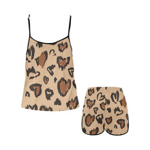 Load image into Gallery viewer, Leopard Women&#39;s Spaghetti Strap Short Pajama Set
