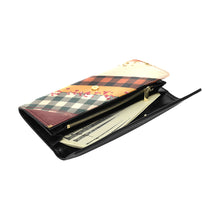 Load image into Gallery viewer, Brown Strokes Women&#39;s Flap Wallet (Model 1707)
