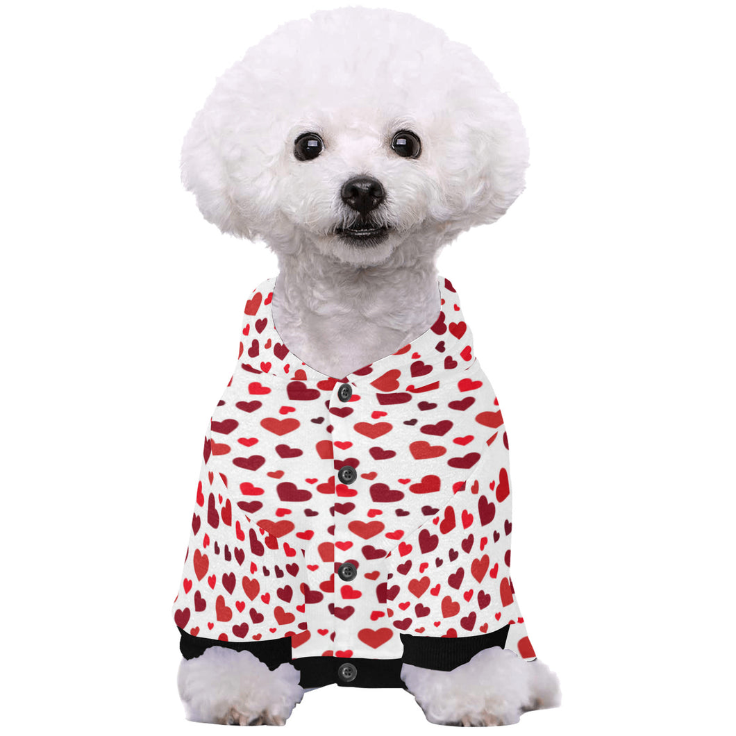 Hearts Pet Dog Hoodie